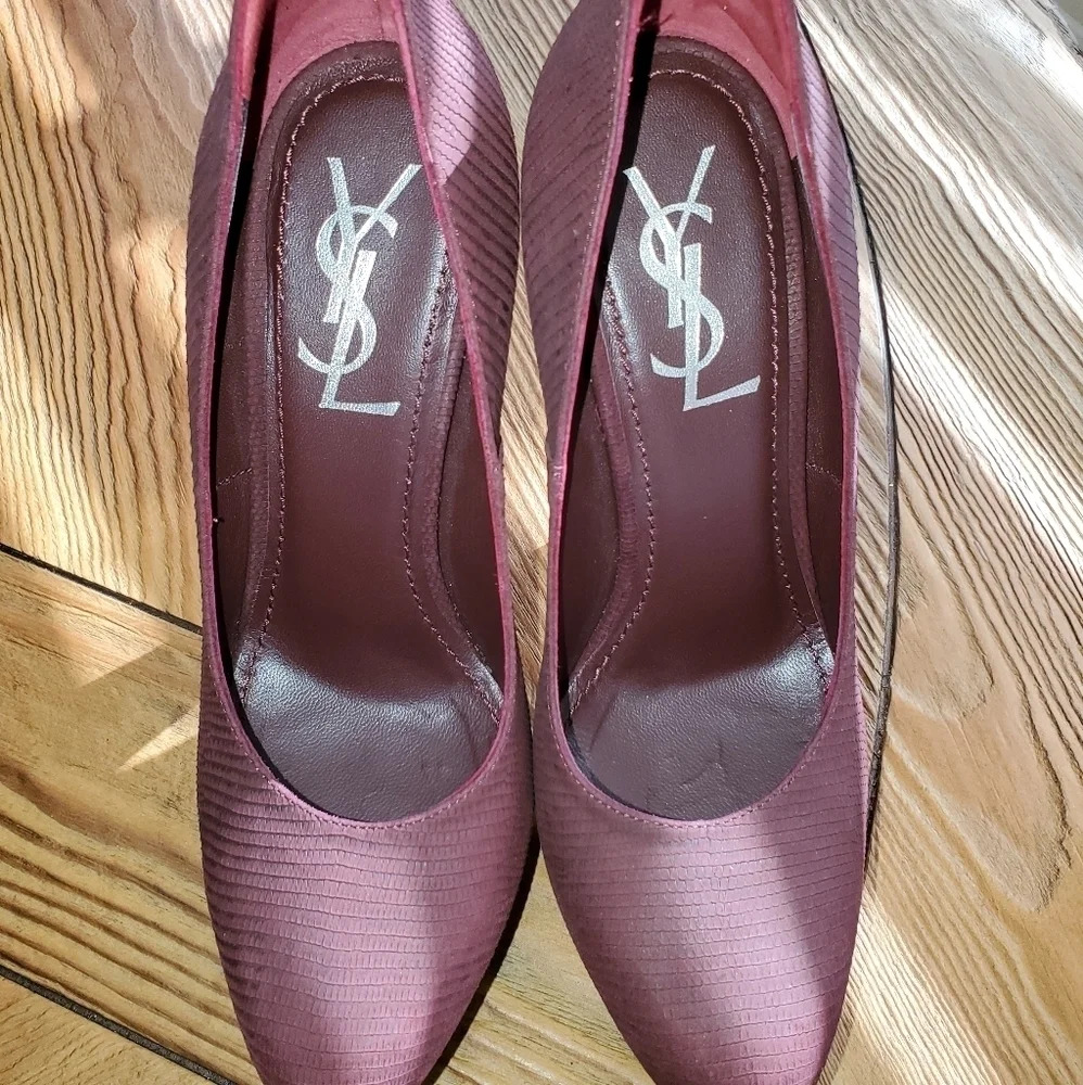 Vintage YSL Embossed Platforms